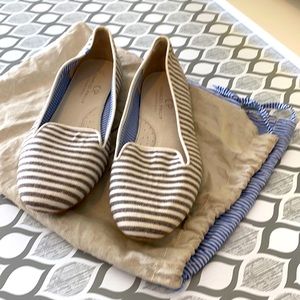 Size 9.5 Like New Charles Phillip Summer fabric ballet shoes